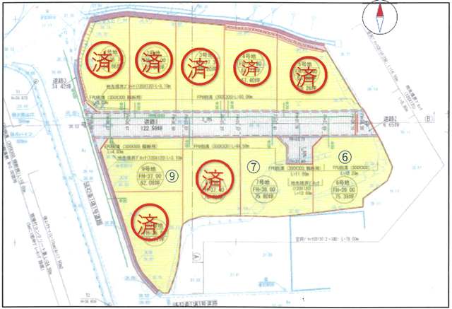 飯塚市綱分 建築条件なし分譲地